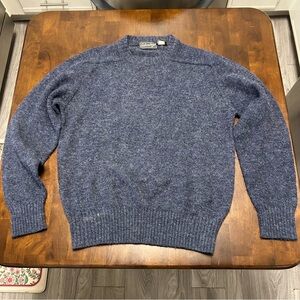 vintage Saturdays blue crewneck acrylic wool blend sweater Men’s M